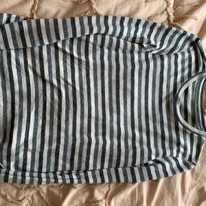 american eagle soft/sexy plush striped longsleeve